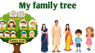 My family tree family tree for kids project family members family tree [upl. by Loralee874]