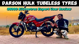 Darson Tyres Expert User Review  Darson Hulk Tyres  Darson Tubeless Tyres  Honda CB150F [upl. by Sapers]