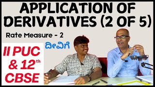 Application of Derivatives  2nd PUC amp 12th CBSE Board  Mathematics  Part 2 of 5 [upl. by Josh]