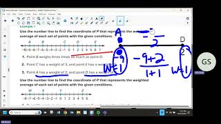 Mr Gill Geo Practice Problems Point on line using weight pg 47 and Midpoints pg 37 [upl. by Ahterahs388]