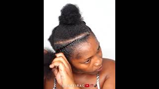 💝 Beautiful Half Flat Twist Half Pin Up Hairstyle on your Short Fine 4C Natural Hair  Shakeira C [upl. by Kally135]