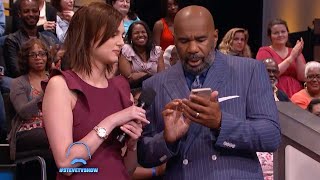 Steve Harvey Text Messages A Shady Player  ON LIVE TV [upl. by Yerffeg737]