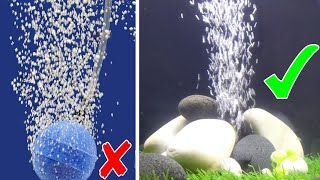 2 Amazing Air Bubbles Stones Ideas Make Your Fish Tank CooL [upl. by Balcer]