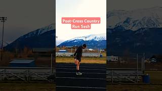 Postcross country track session running trackrunning speedwork shorts [upl. by Piggy]