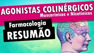 AGONISTAS COLINÉRGICOS  Muscarínicos e Nicotínicos  Farmacologia [upl. by Patrice]