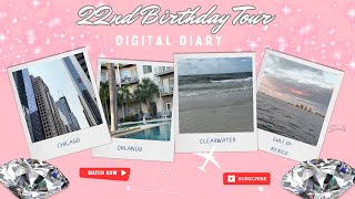 My 22nd Birthday Tour From my Point of View Digital Diary Life Lessons [upl. by Nylrahc]