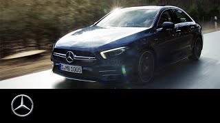 MercedesAMG A 35 4MATIC Saloon 2019 World Premiere  Trailer [upl. by Sakhuja]