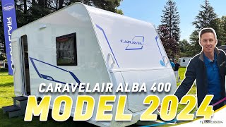 Caravan review Caravelair Alba 400 modeljaar 2024 [upl. by Aicire610]