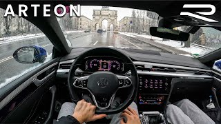 VW Arteon R Line 20 TSI 4Motion 280HP Munich POV Drive by FullThrottle [upl. by Efram28]