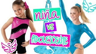 👧 NIÑA vs ADOLESCENTE 👩  ACROBACIA Y GIMNASIA ARTISTICA 💫 ACROTELAS Y TRAPECIO  Grupo SILFIDES [upl. by Llirred]