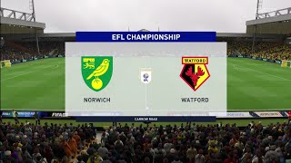 FIFA 23  Norwich vs Watford  Carrow Road  Gameplay [upl. by Ahsain327]