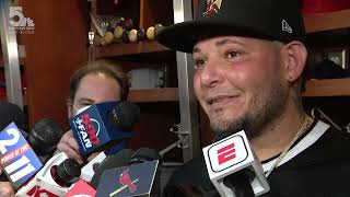 Yadier Molina talks about setting alltime record for MLB battery [upl. by Naor976]