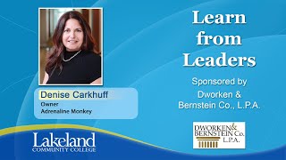 Learn From Leaders  Denise Carkhuff Owner Adrenaline Monkey [upl. by Esiled843]