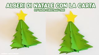 Albero di Natale 3D con la carta  Lavoretti di Natale fai da te  DIY Christmas Craft [upl. by Mcfadden]