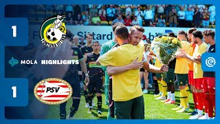 SOLO PARI PER I NEOCAMPIONI  FORTUNA SITTARD vs PSV 11  HIGHLIGHTS  EREDIVISIE  MOLA TV [upl. by Okimik541]