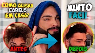 Alisamento Caseiro Cabelo Masculino Tutorial Progressiva Caseira [upl. by Yorgo]