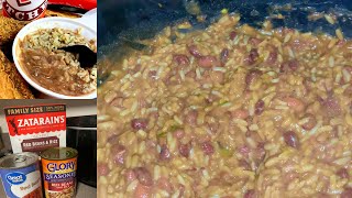 Easy Louisiana Style Popeyes Red Beans And Rice In Crockpot No Meat [upl. by Leonore]