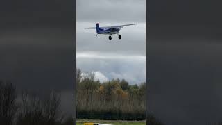 Cessna 185 taking off at Shobdon Airfield shorts [upl. by Kazimir930]