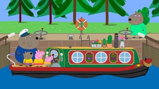 The Canal Boat ⚓️  Peppa Pig Official Full Episodes [upl. by Atiuqel]