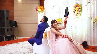 BRIDE GROOM Shoe Game I Funny  Indian Wedding Games [upl. by Skinner]