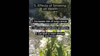 5 effects of smoking on health [upl. by Paderna395]