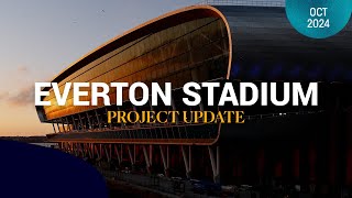 WORK CONTINUES ON THE FINER DETAILS 🔵🤩  Latest project update from Everton Stadium [upl. by Hathaway]