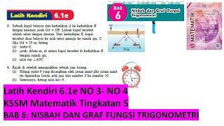 KSSM Matematik Tingkatan 5 latih kendiri 61e no3no4 Nisbah dan graf fungsi trigonometri spm [upl. by Beitz]