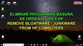 Debloat HP Acelerar PC Windows 10 Quitar Programas BASURA Remove BLOATWARE Speed Up PC 2020 [upl. by Nauaj]