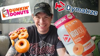 Dymatize ISO100 Hydrolyzed 100 Whey Protein Isolate  Dunkin’ Glazed Donut [upl. by Nwahsuq]