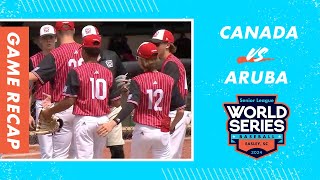 Game Highlights Canada vs Aruba  Senior League Baseball World Series [upl. by Morley]