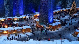 Weihnachtsmarkt in der Ravennaschlucht in Breitnau im Hochschwarzwald  Schwarzwald [upl. by Netsuj652]