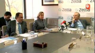 Video El Grupo Zeltia presenta sus resultados financieros de 2010 [upl. by Sidra665]