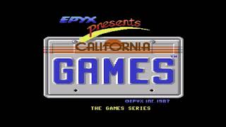 California Games  full title sequence Commodore 64 [upl. by Seka455]