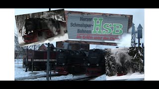 Harzer Schmalspurbahn im Tiefschnee [upl. by Eicaj]