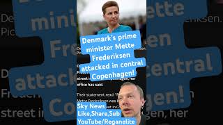 Denmark’s Prime Minister Mette Frederiksen attacked in central Copenhagen news denmark worldnews [upl. by Kroll]