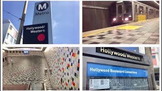 Hollywood  Western Station LA METRO Red Line [upl. by Etteloiv131]