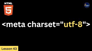 What is utf8 in html in Hindi  Charset In Html  UTF8 Encoding Examples  Lesson 43 [upl. by Eseret]