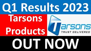 TARSONS PRODUCTS q1 results 2023  TARSONS PRODUCTS Results Today  TARSONS PRODUCTS Share News [upl. by Enilaf]