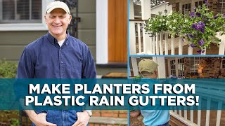 How to Make DIY Planters from Rain Gutters  Tips [upl. by Roseanne]