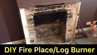 DIY  Fireplace  Log Burner Part 1  Stovax [upl. by Eustashe]