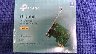 Unboxing ĐậpMở hộp TPLink TG3468UN Ver 40  Gigabit PCI Express Network Adapter [upl. by Selway]