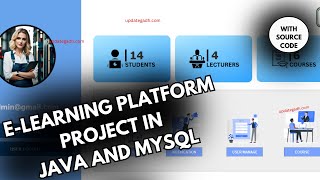 E learning Platform Project in java and MySQL [upl. by Eednarb]