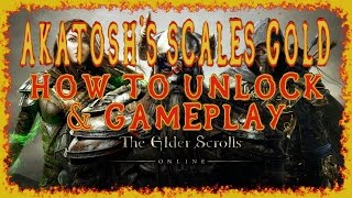 ESO  Akatoshs Scales Gold Dye Gameplay amp How to Unlock  Bodgan the Nightflame Dragon Boss  HD [upl. by Anailuj771]