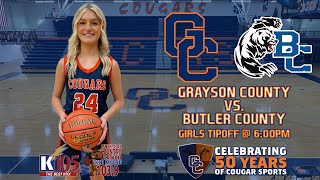 Grayson County Lady Cougar Basketball vs Butler County [upl. by Akerehs85]