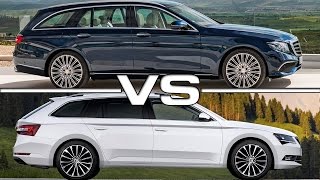 2017 Mercedes EClass Estate vs Skoda Superb Estate [upl. by Kathleen]