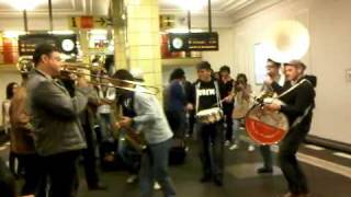 Musicians at UBahnhof Friedrichstraße [upl. by Victorine]