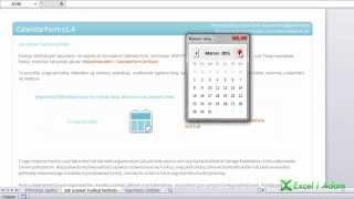 Excel  wyskakujący kalendarz [upl. by Deb]