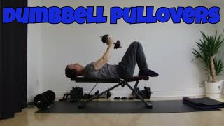 Dumbbell Pullovers  Upper Body Exercise [upl. by Anehsuc]