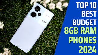 Top 10 Best 8GB RAM Budget Phones 2024 [upl. by Ruthann]