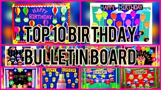 Top 10 birthday bulletin boards Birthday boards for classroom birthday board tutorial [upl. by Draneb263]